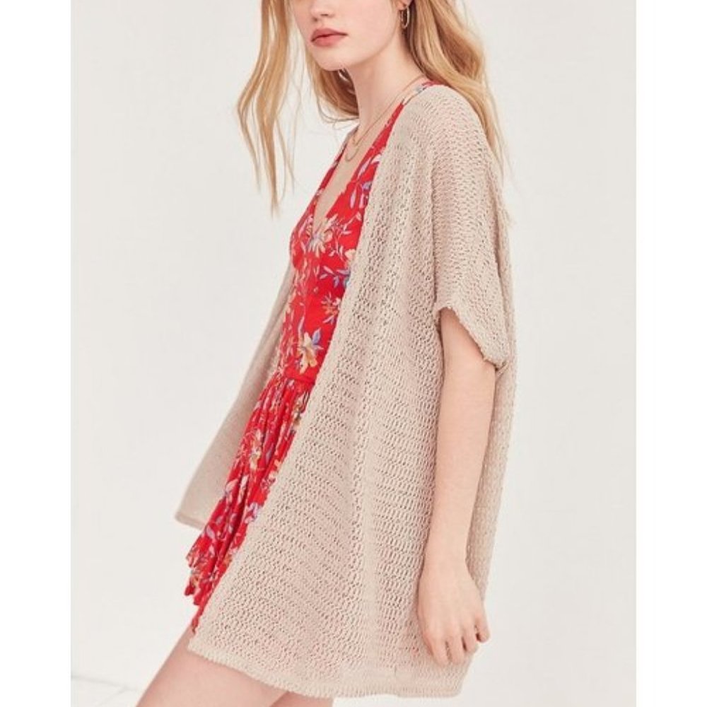 Urban Outfitters Ecote Vera Sheer Knit Cardigan